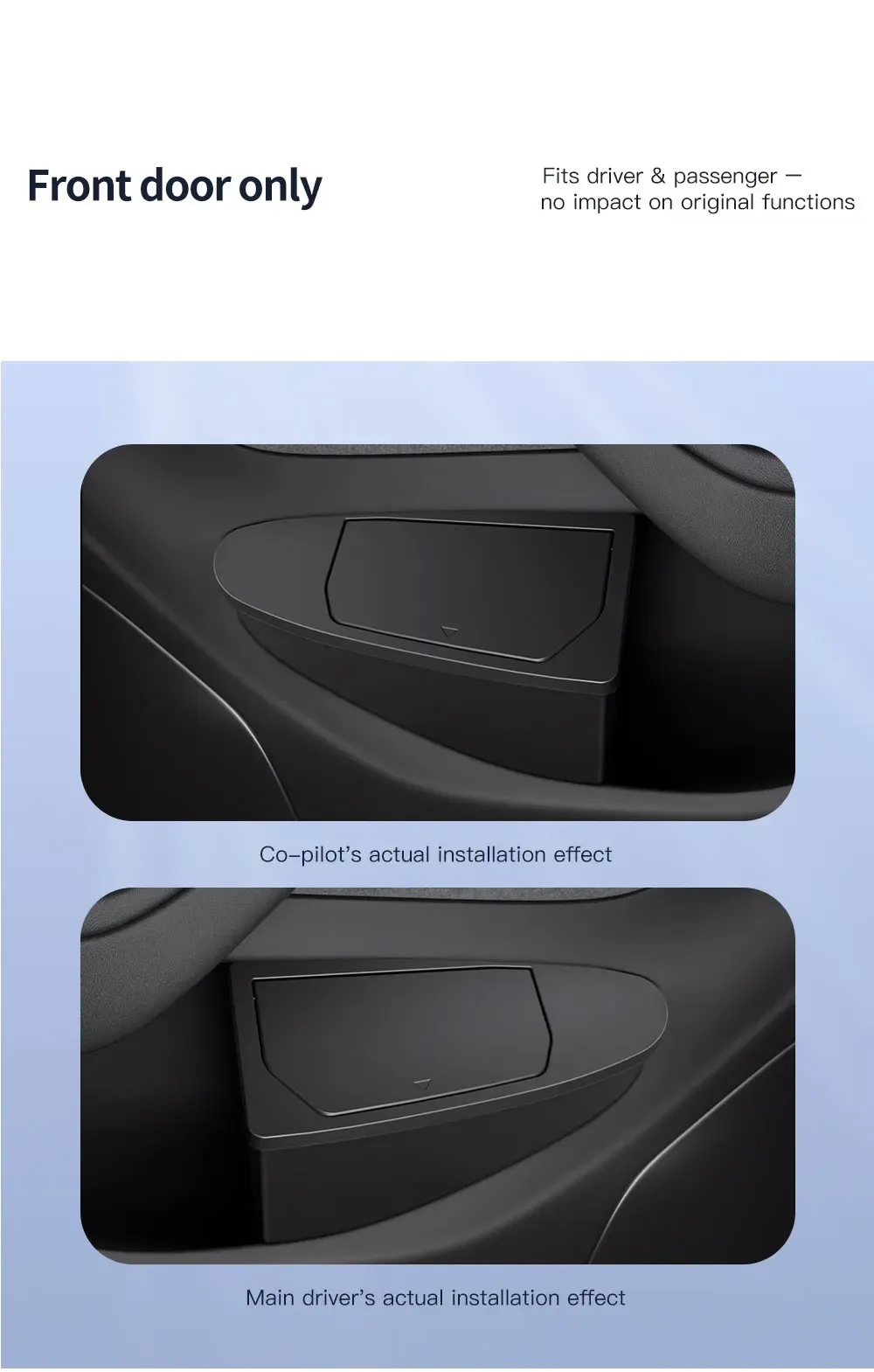 Rangement pratique pour véhicule Tesla