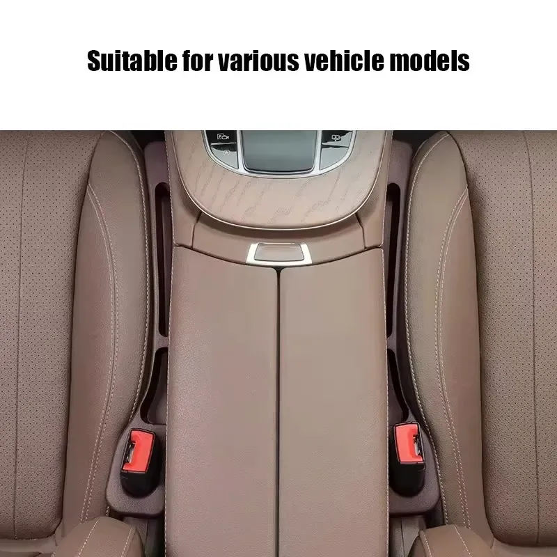Remplisseur d'écart de siège de voiture étanche, bande de comblement d'écart de siège à 2 rainures, organiseur de rangement pour siège auto, accessoires d'intérieur automobile, lot de 2 3
