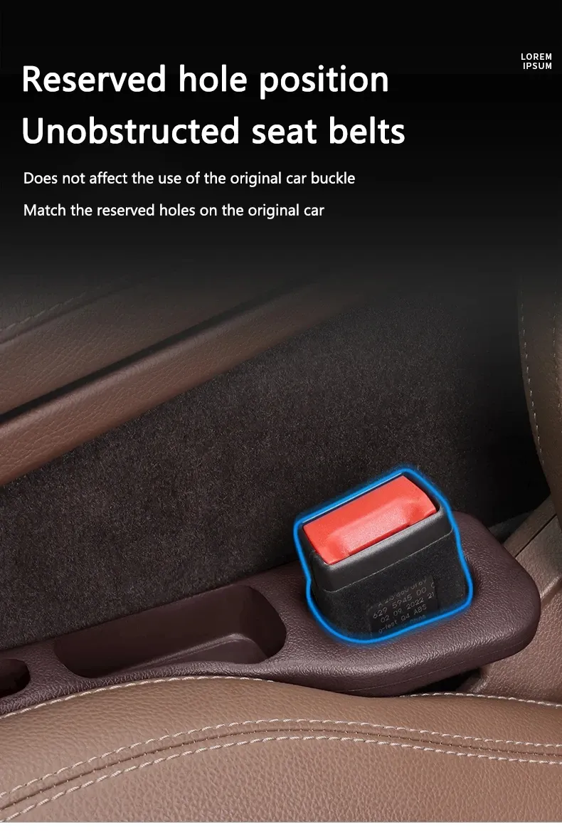 Organisateur d'espace entre les sièges, rangement quotidien
