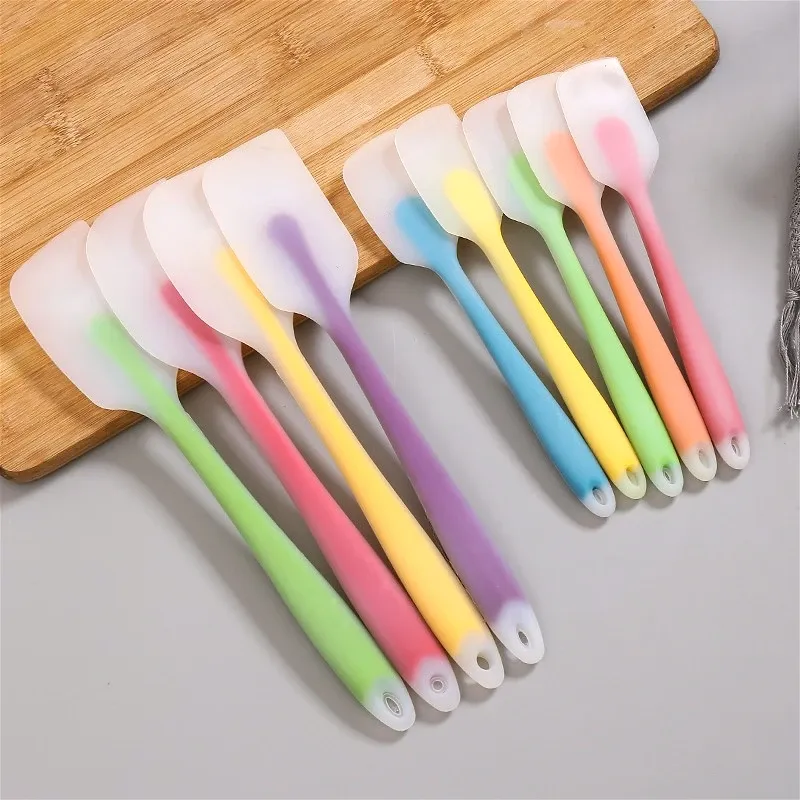 Spatule en silicone translucide résistante à la chaleur pour crème et beurre