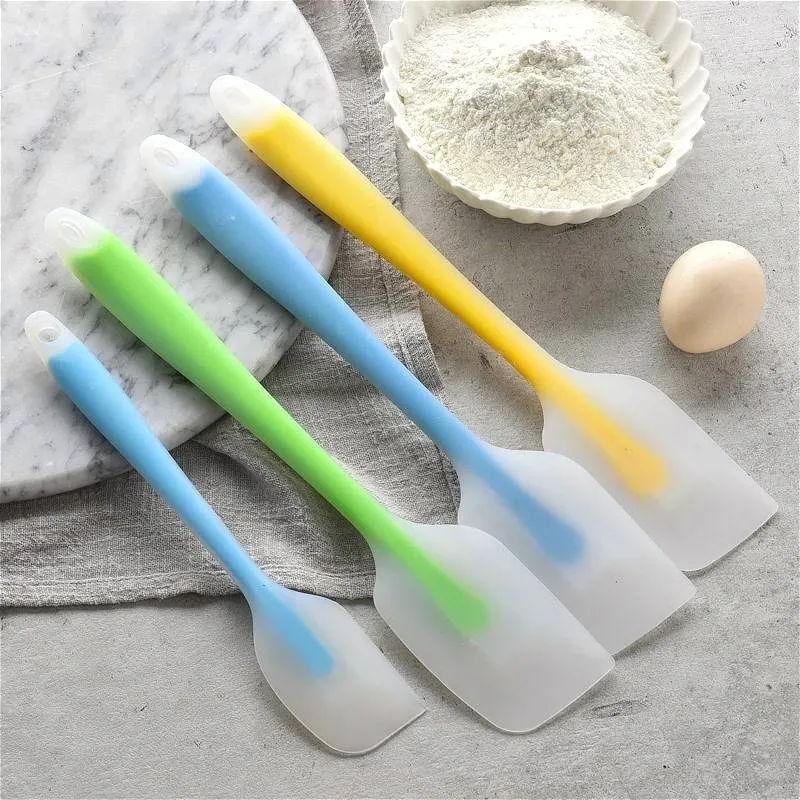Spatule en silicone translucide résistante à la chaleur pour crème et beurre 5