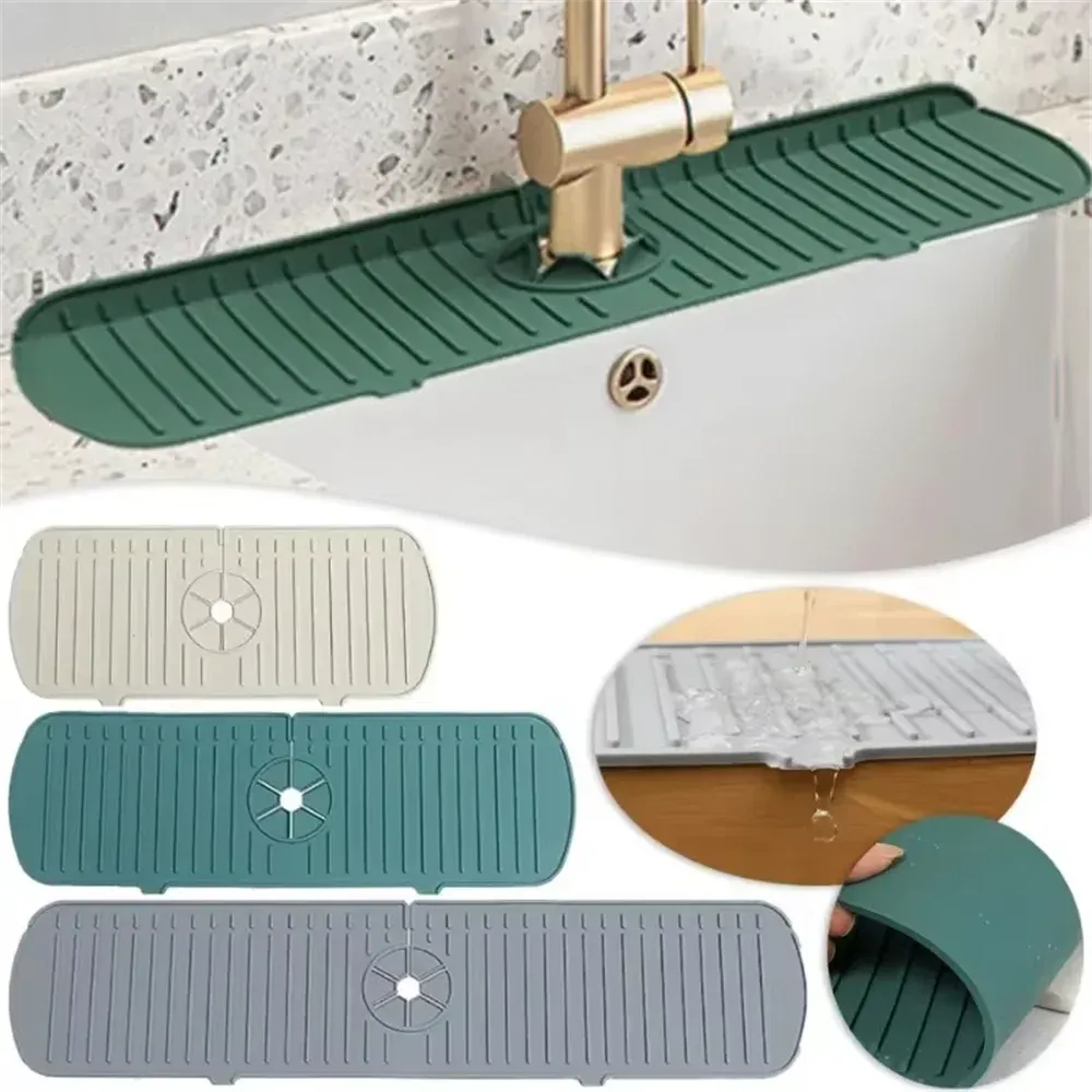 Tapis de robinet en silicone en situation