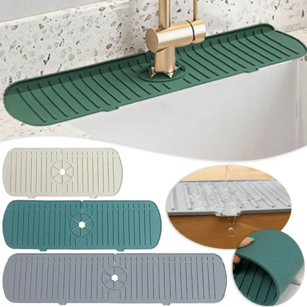 Tapis de robinet en silicone, polyvalence d'usage