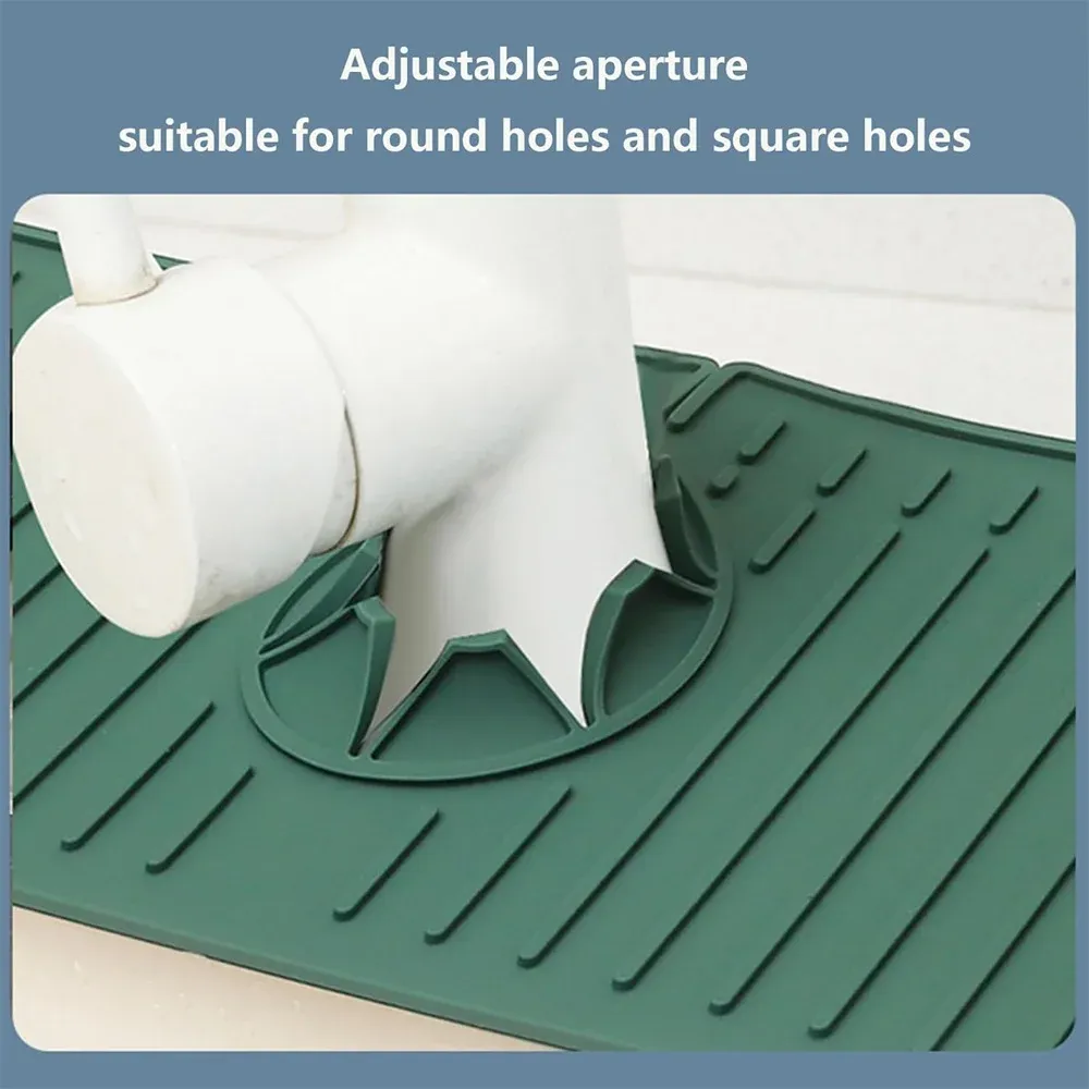 Tapis de robinet en silicone, ambiance lumineuse