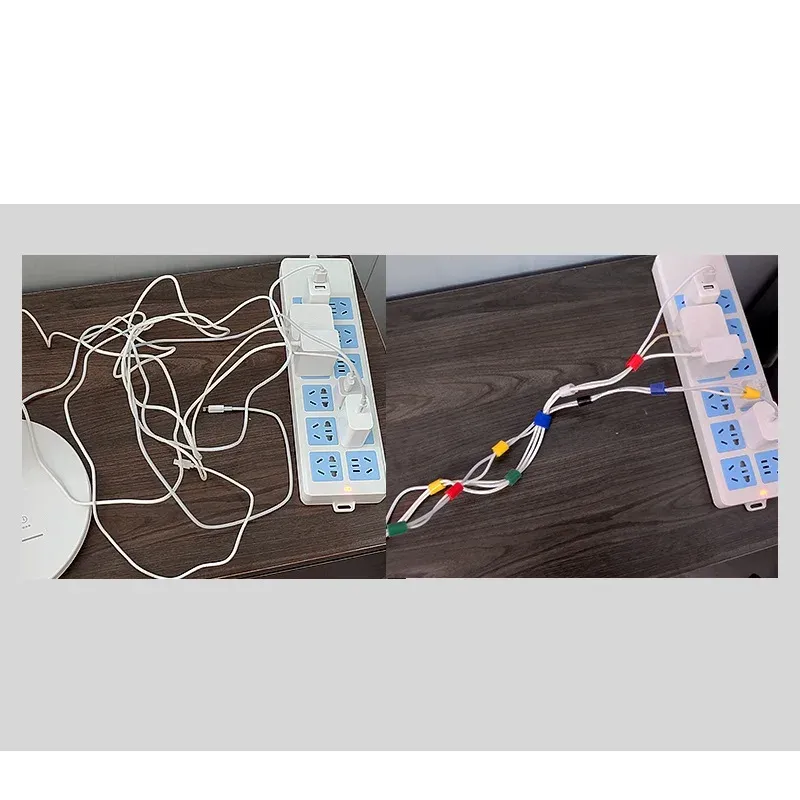 Attaches de câble réutilisables de 2 m/10 m, attaches auto-agrippantes, accessoires de bricolage, organiseur de câbles en nylon, clip de gestion de câbles 3