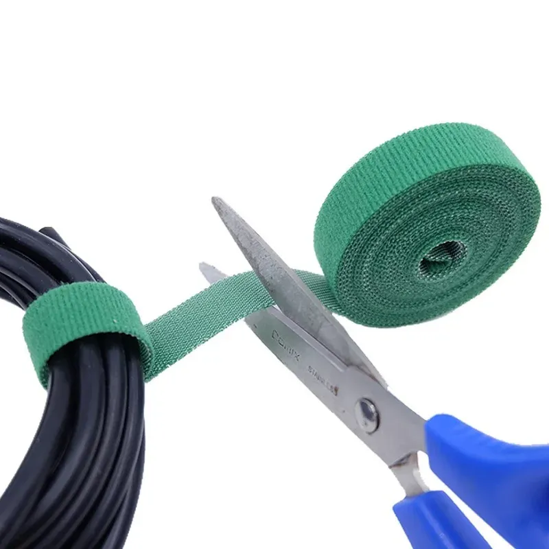 Attaches de câble réutilisables de 2 m/10 m, attaches auto-agrippantes, accessoires de bricolage, organiseur de câbles en nylon, clip de gestion de câbles 2