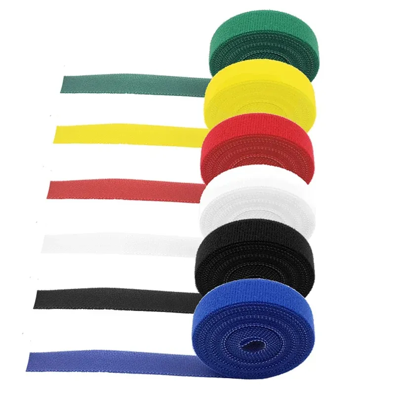 Attaches de câble réutilisables de 2 m/10 m, attaches auto-agrippantes, accessoires de bricolage, organiseur de câbles en nylon, clip de gestion de câbles 6