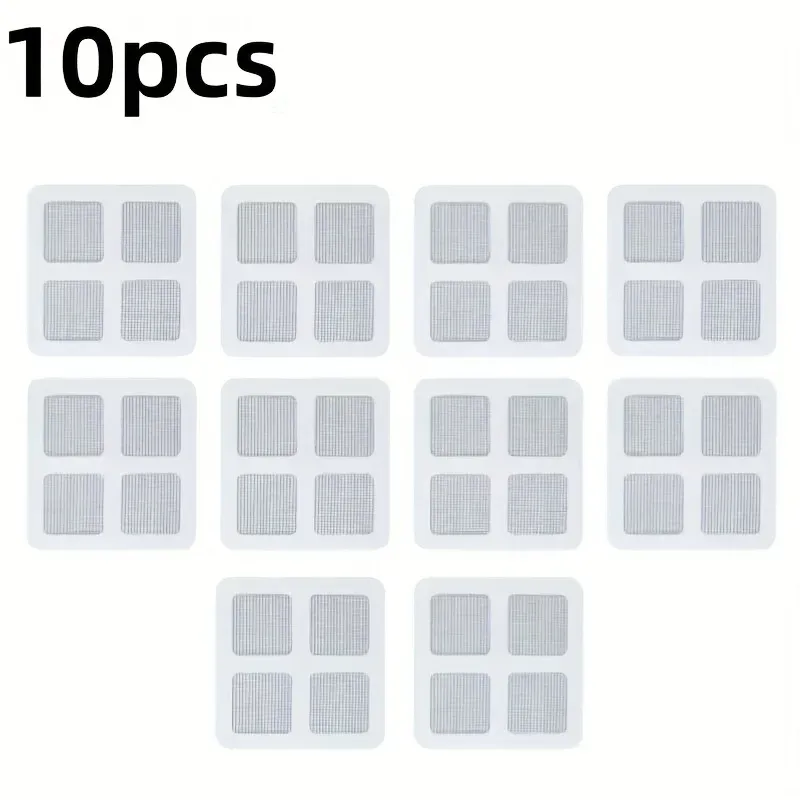 Lot de 10 ou 20 filtres de vidange jetables en maille pour douche et sol, bloque-cheveux pour salle de bain 7