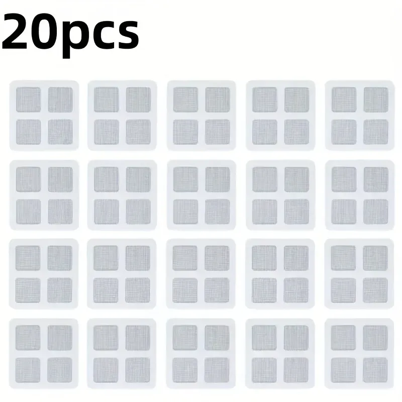 Lot de 10 ou 20 filtres de vidange jetables en maille pour douche et sol, bloque-cheveux pour salle de bain 8