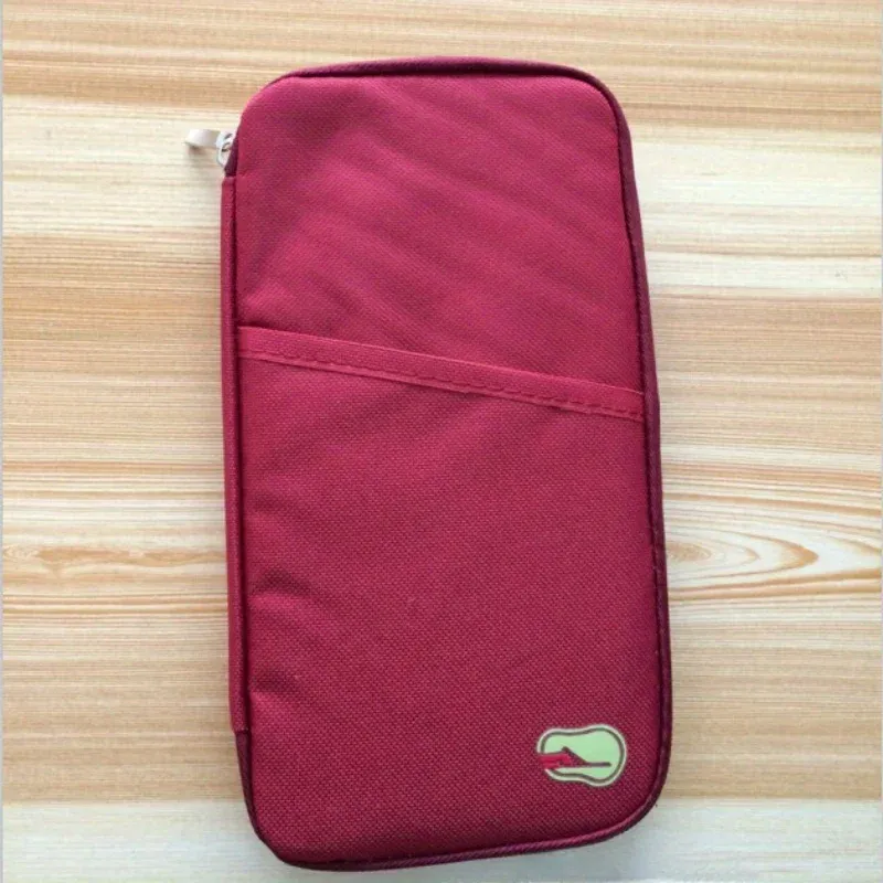 Portefeuille de voyage pour passeport, porte-carte de crédit, organisateur, porte-monnaie, sac à documents, sac à main multifonction, sac de voyage, pochette de rangement 8