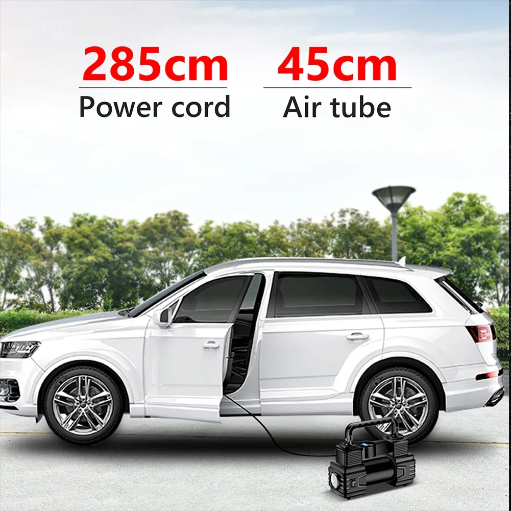 Vue détaillée du compresseur d'air portable