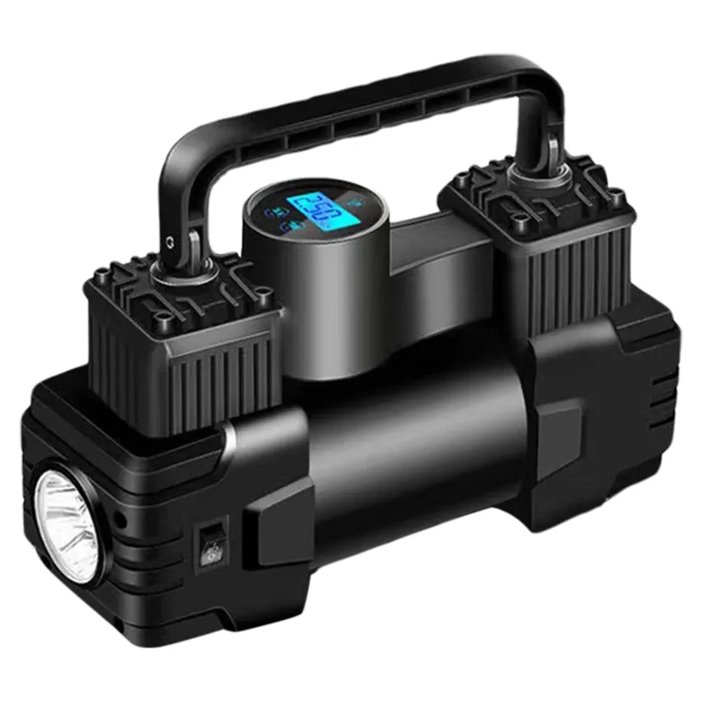 Mini compresseur d'air électrique pour voiture, gonfleur RapDuty avec lumière LED, pompe gonflable automatique, 12 V, 150 PSI 7