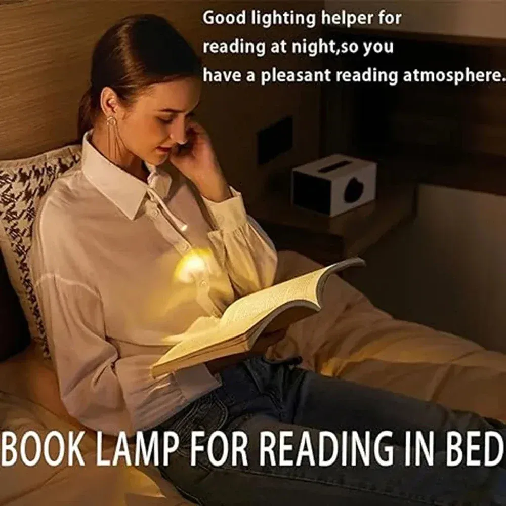 Lampe de lecture LED, lumière chaleureuse