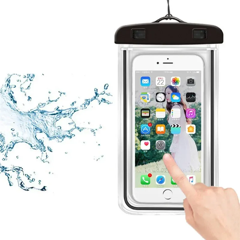 Pochette étanche pour téléphone, utilisation à la plage