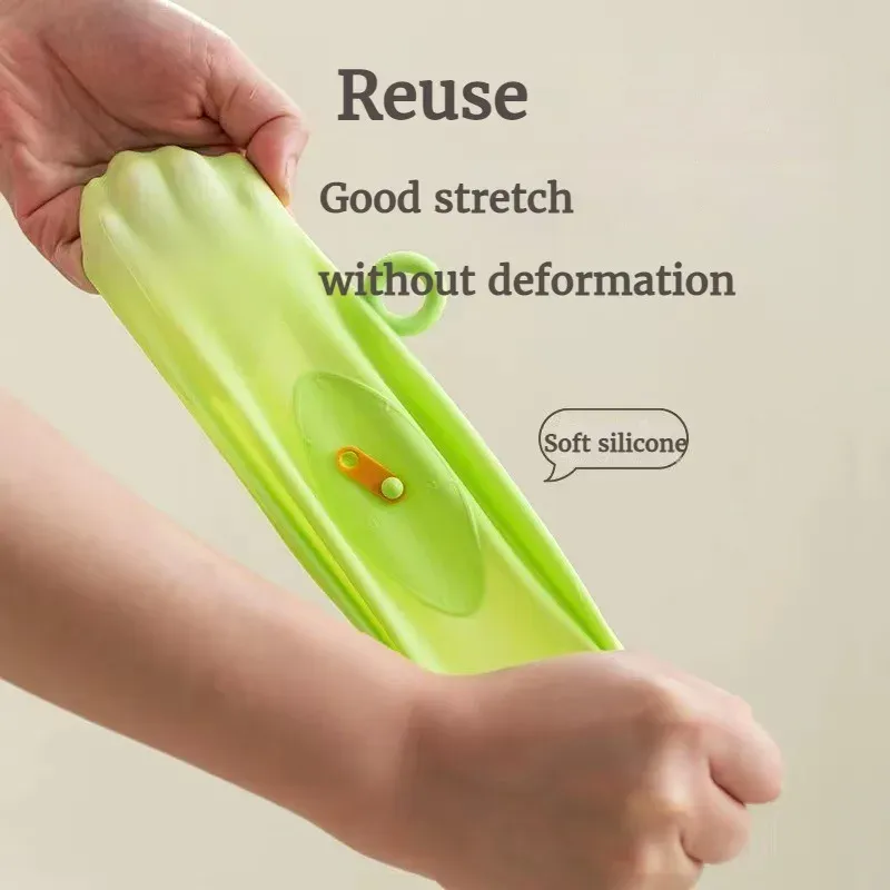 Couvercle universel extensible en silicone pour bol, conservation de la fraîcheur, compatible réfrigérateur et four à micro-ondes 6