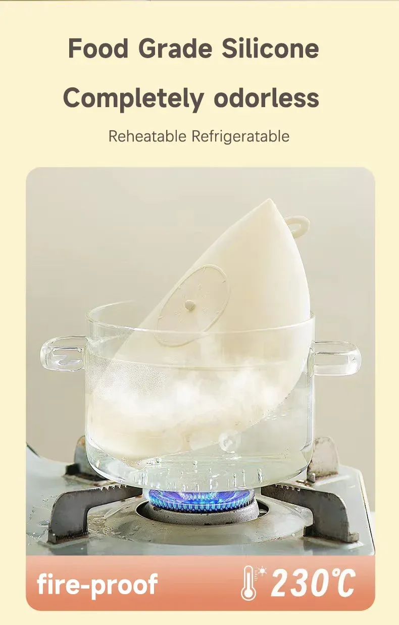 Ustensiles en silicone en situation d'utilisation en cuisine