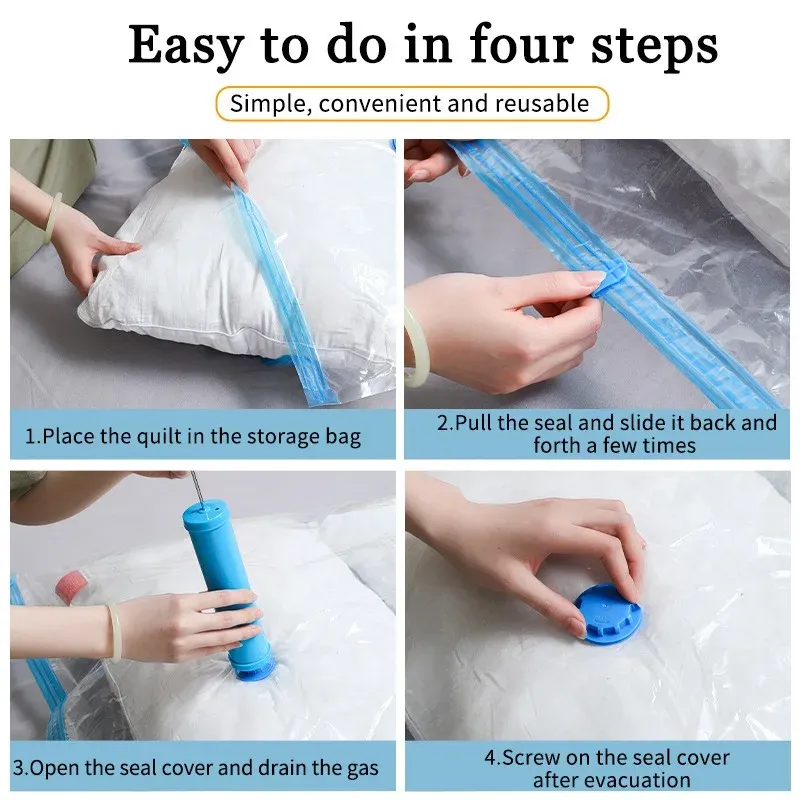 Sacs de rangement sous vide pour couettes et couvertures, lot de 1 à 10 5