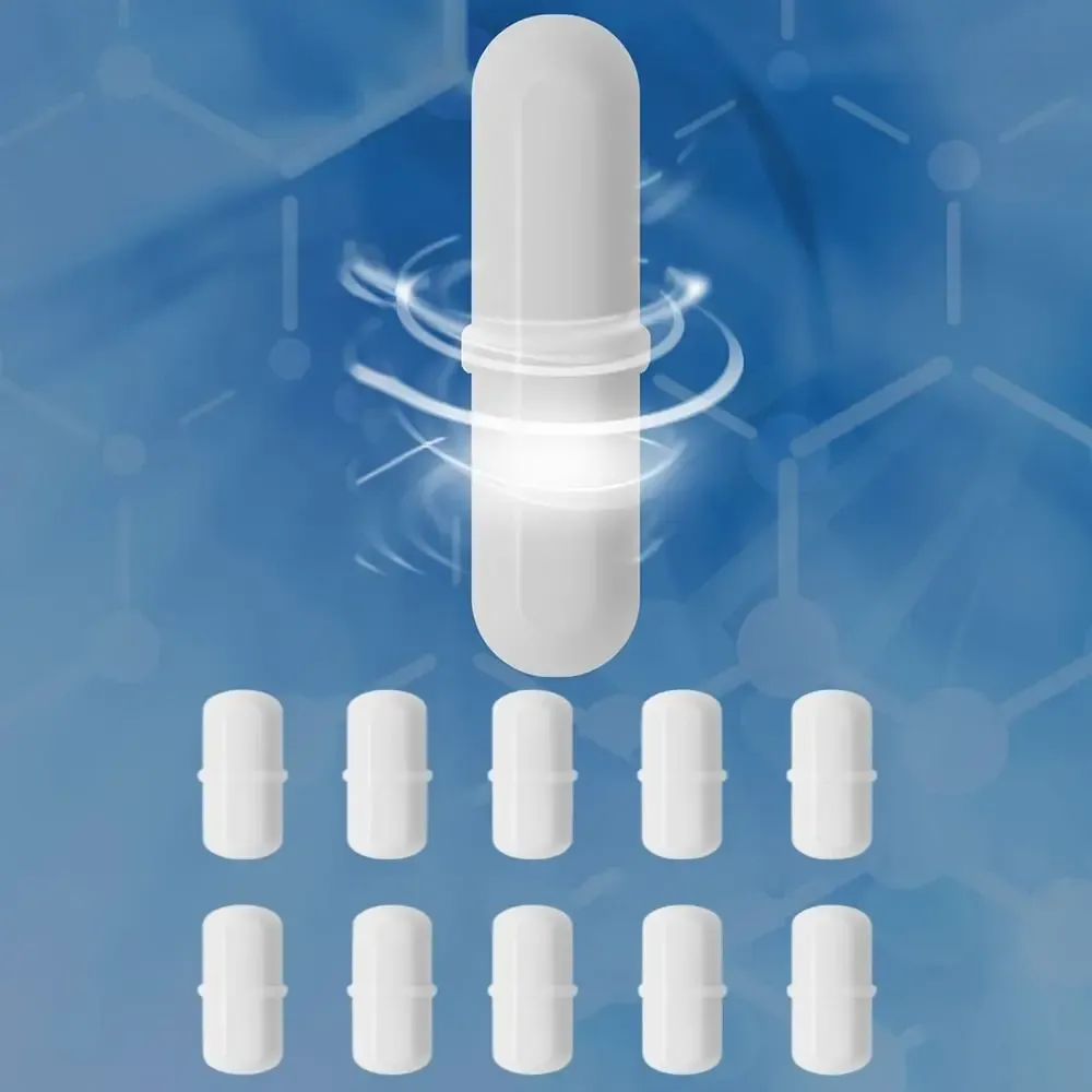 Barreaux aimantés en PTFE blanc, 6 à 15 mm, multi-tailles, faciles à nettoyer, lot de 10 3