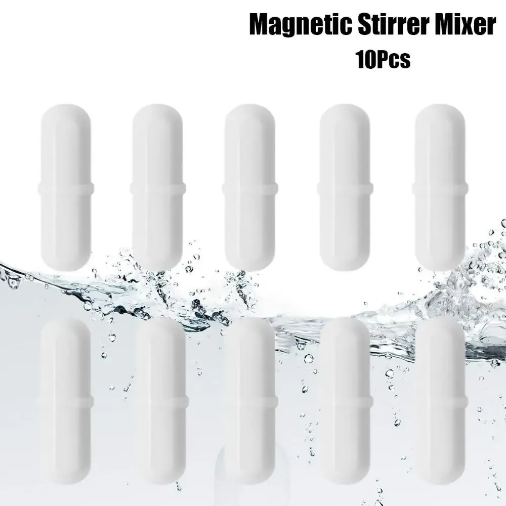 Barreaux aimantés en PTFE blanc, 6 à 15 mm, multi-tailles, faciles à nettoyer, lot de 10 - Image 1