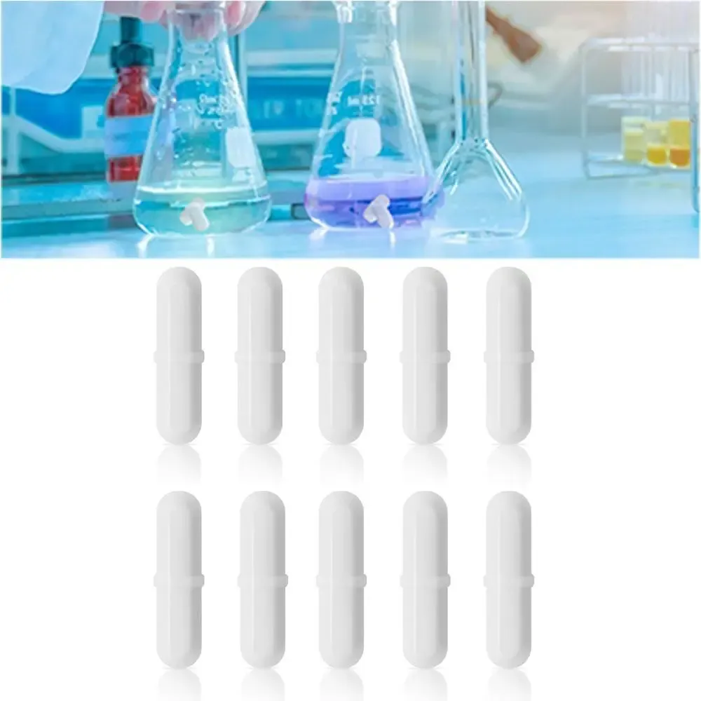 Barreaux aimantés en PTFE blanc, 6 à 15 mm, multi-tailles, faciles à nettoyer, lot de 10 2