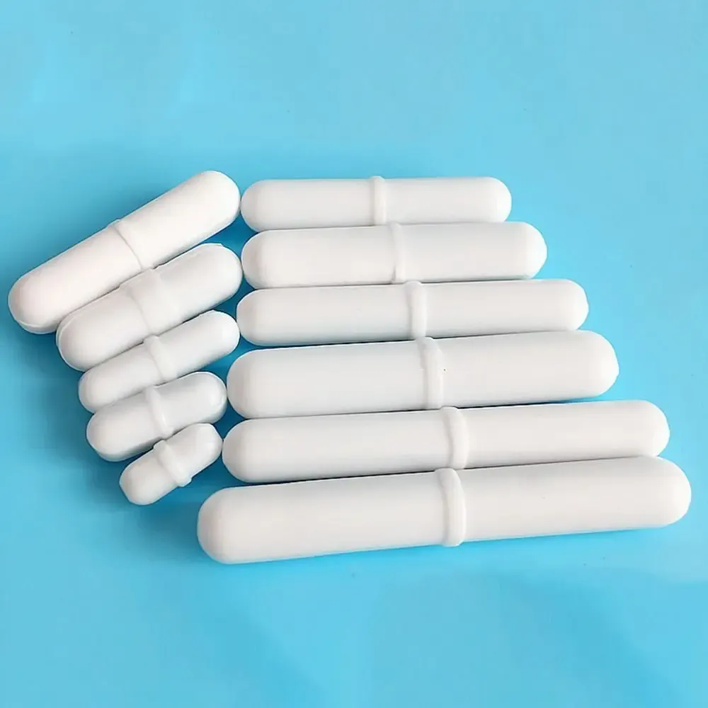 Barreaux aimantés en PTFE blanc, 6 à 15 mm, multi-tailles, faciles à nettoyer, lot de 10 6