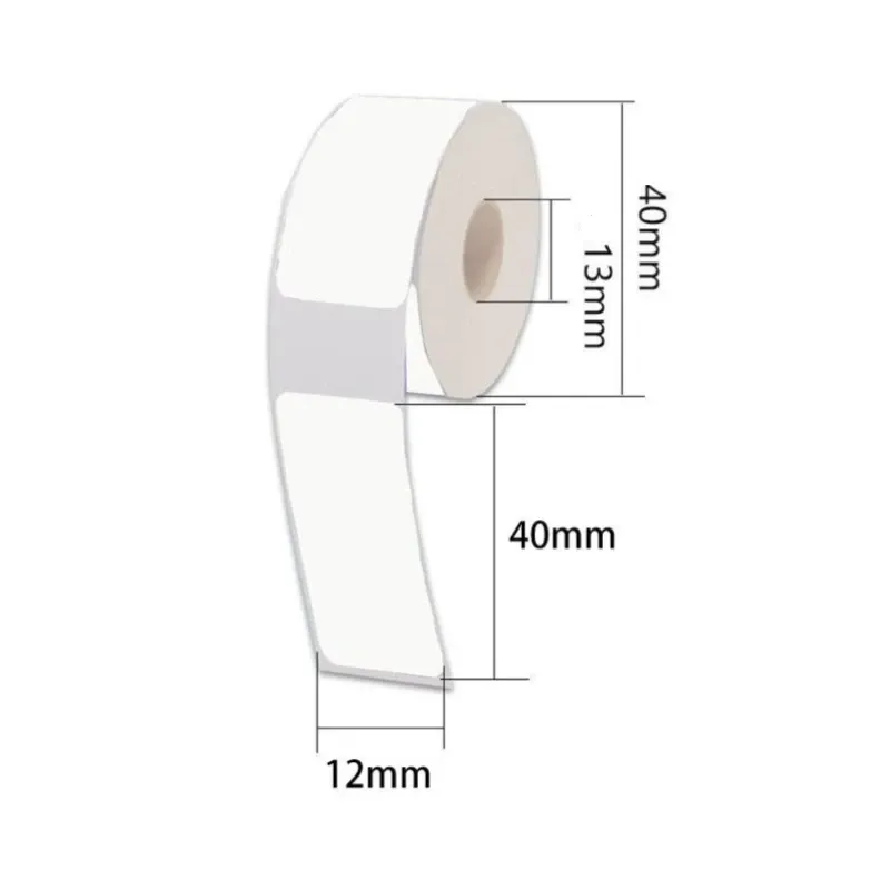 Lot de 5 rouleaux d'étiquettes autocollantes blanches pour imprimante thermique 5
