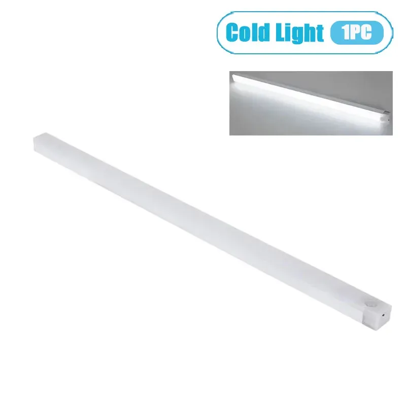 1/2/4 pcs lampe LED à détecteur de mouvement pour sous-armoire, rechargeable, avec bande magnétique, pour cuisine et placard 12