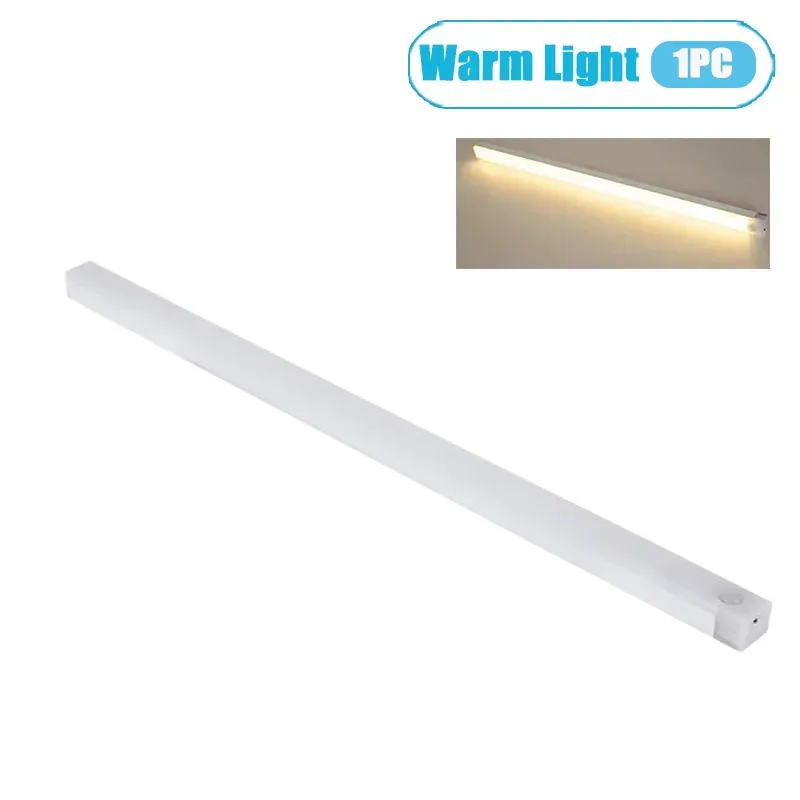 1/2/4 pcs lampe LED à détecteur de mouvement pour sous-armoire, rechargeable, avec bande magnétique, pour cuisine et placard 11