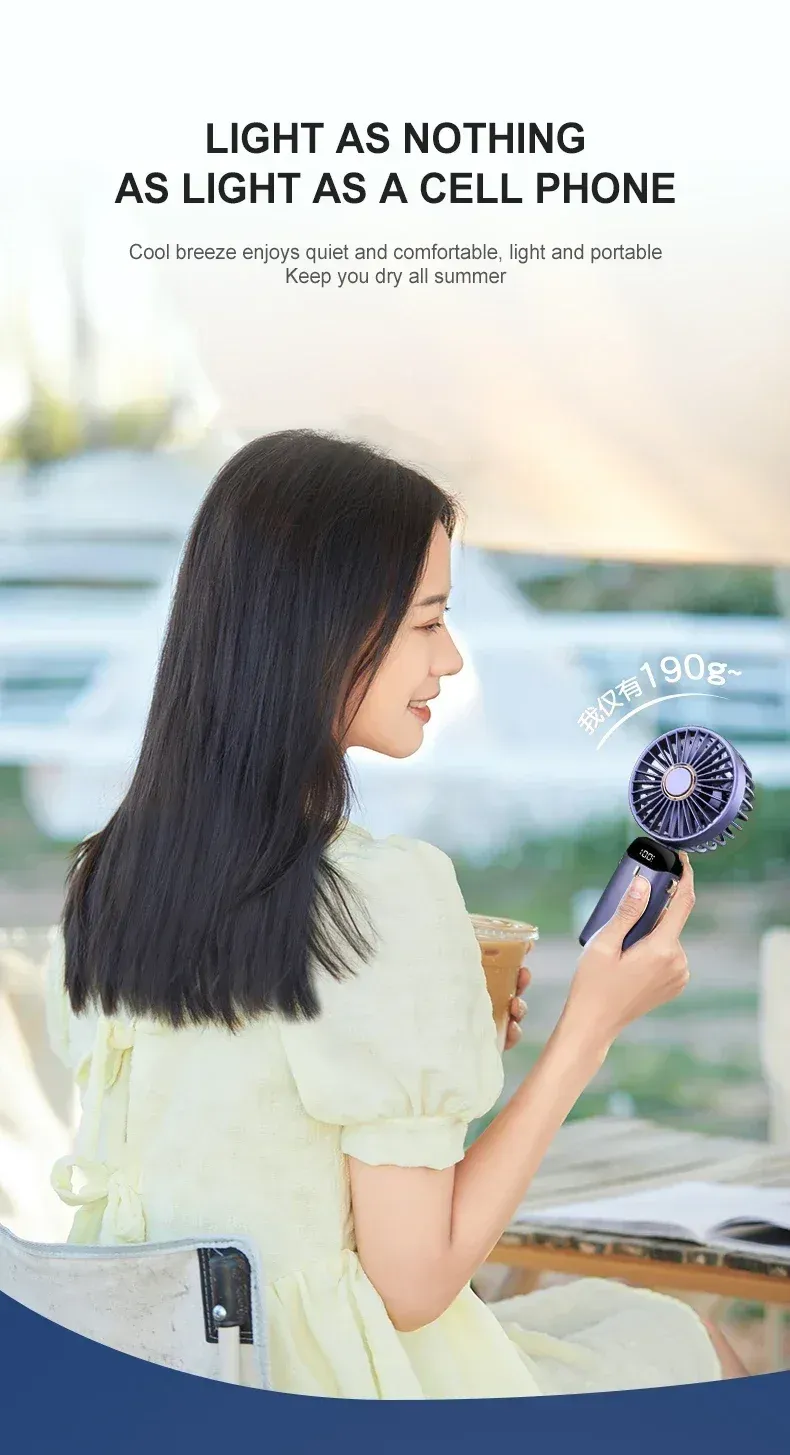 Mini ventilateur de cou portable, fraîcheur