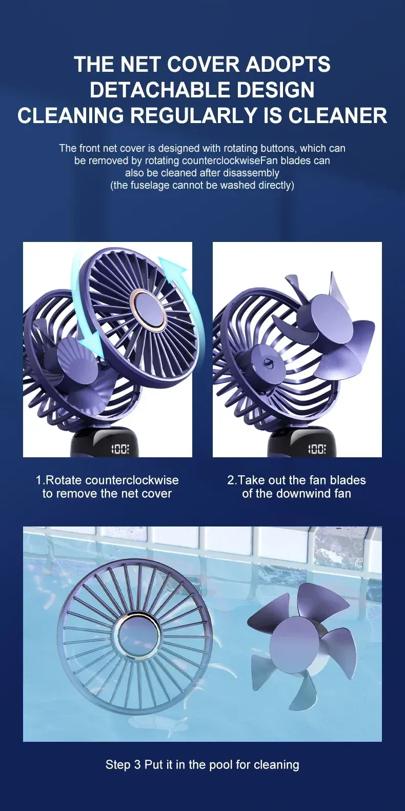 Mini ventilateur de cou portable, légèreté