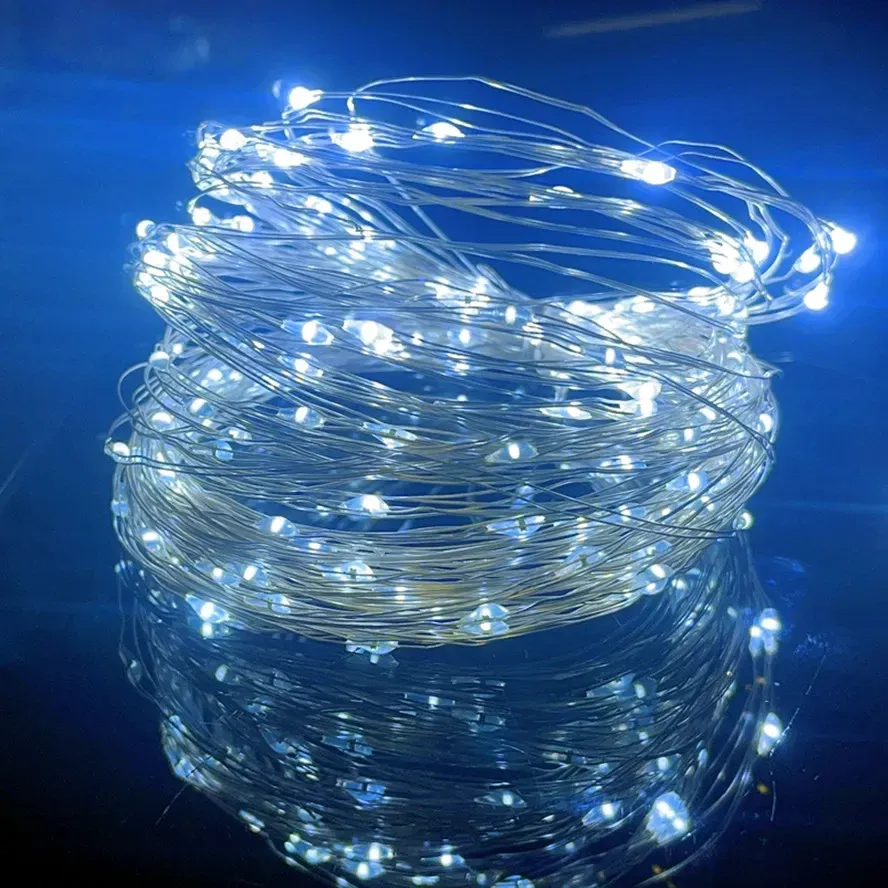 Guirlande lumineuse LED à alimentation USB, 8 modes d'éclairage – Décoration de Noël et de fête 11