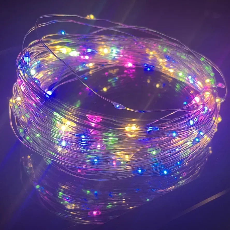 Guirlande lumineuse LED à alimentation USB, 8 modes d'éclairage – Décoration de Noël et de fête 13