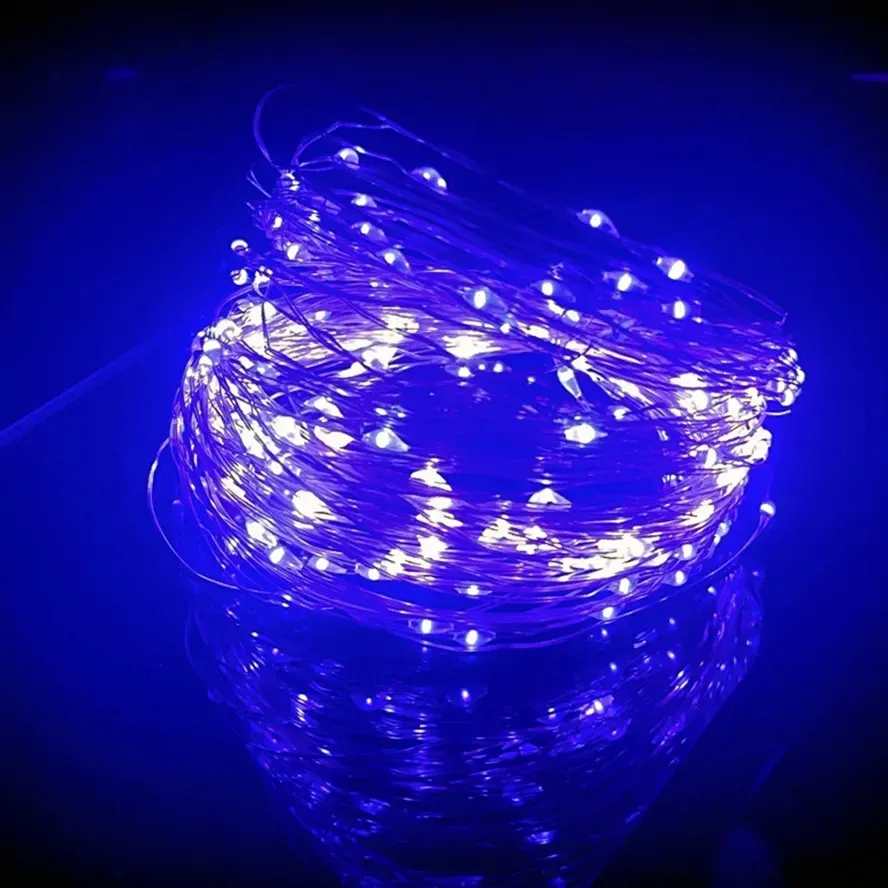 Guirlande lumineuse LED à alimentation USB, 8 modes d'éclairage – Décoration de Noël et de fête 7