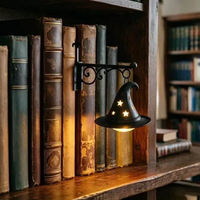 Lampe LED lanterne pour étagère de bibliothèque, mini veilleuse décorative 4