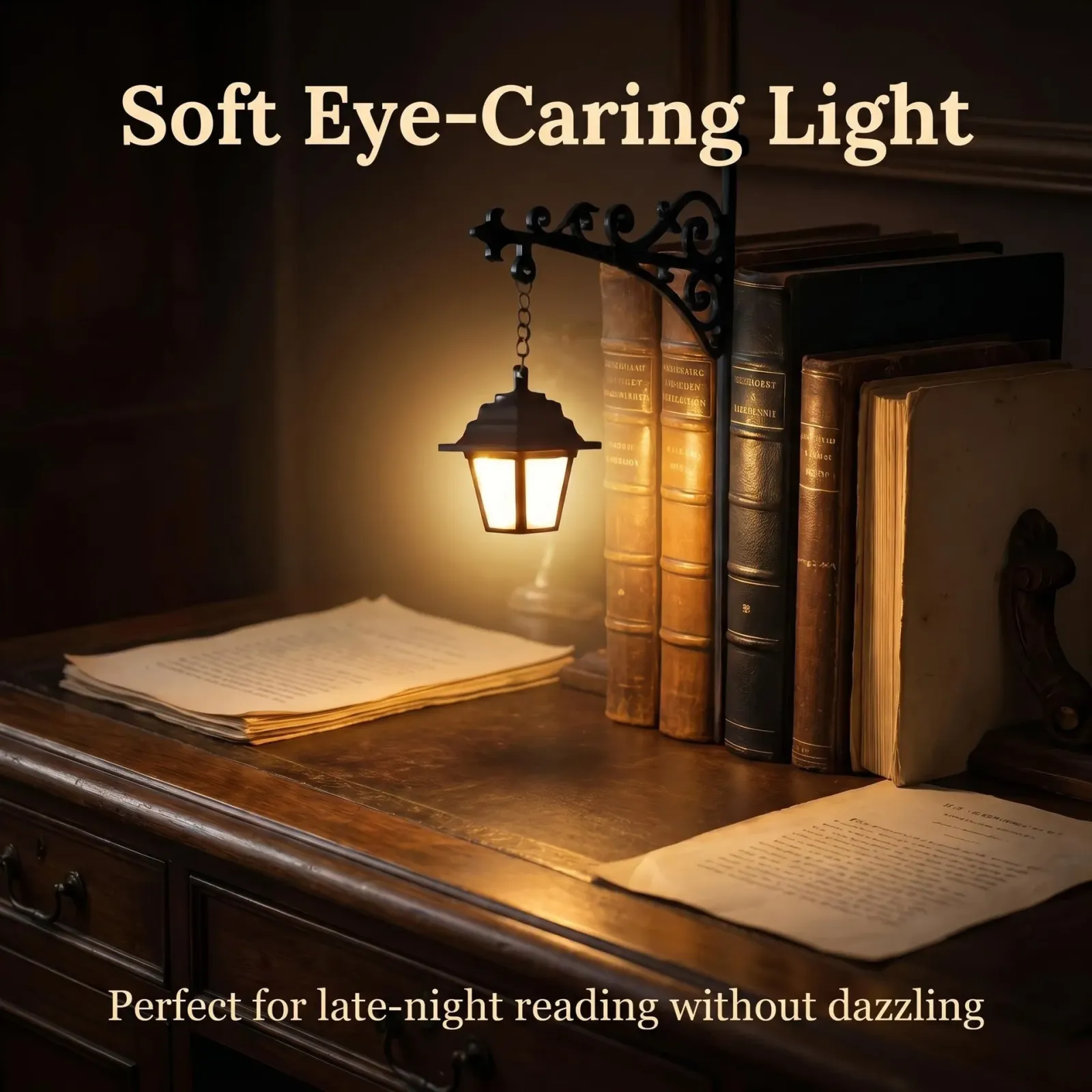 Lampe LED posée sur une étagère