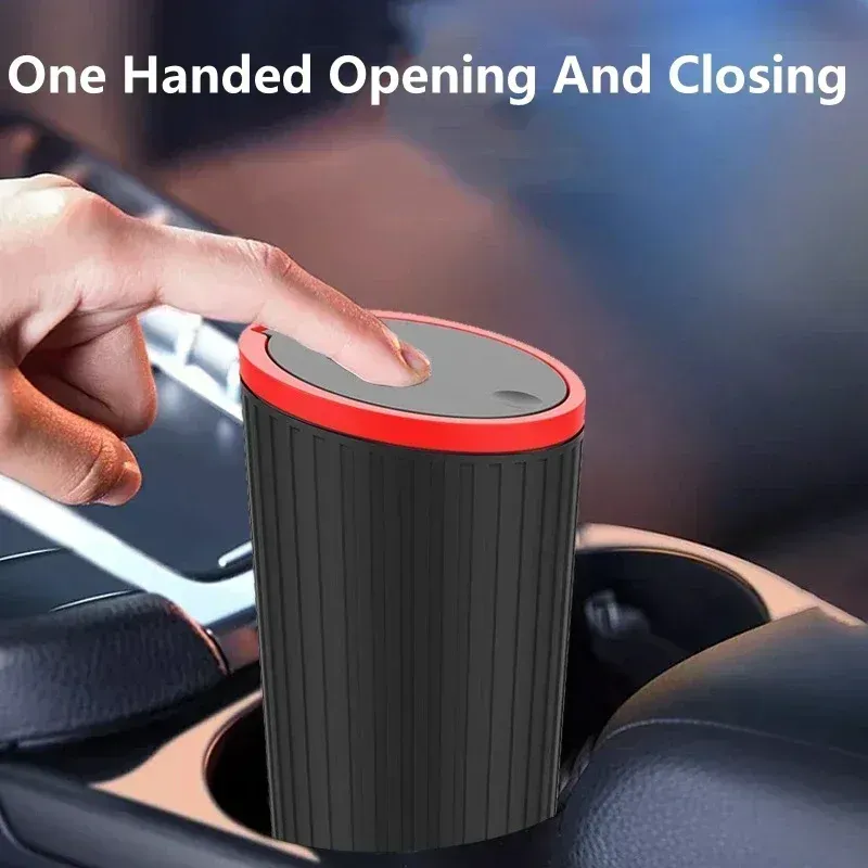 Poubelle de voiture, mini organisateur à poussière, sac poubelle intérieur, conteneur de rangement, seau, accessoires automobiles 2