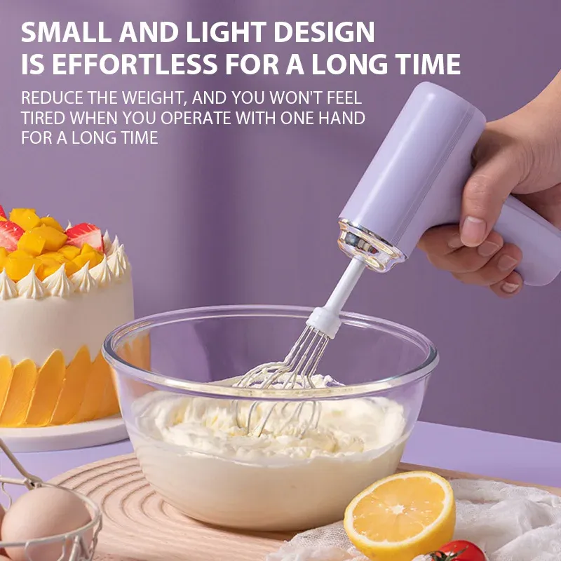 Batteur électrique sans fil portable pour œufs et crèmes de pâtisserie 5