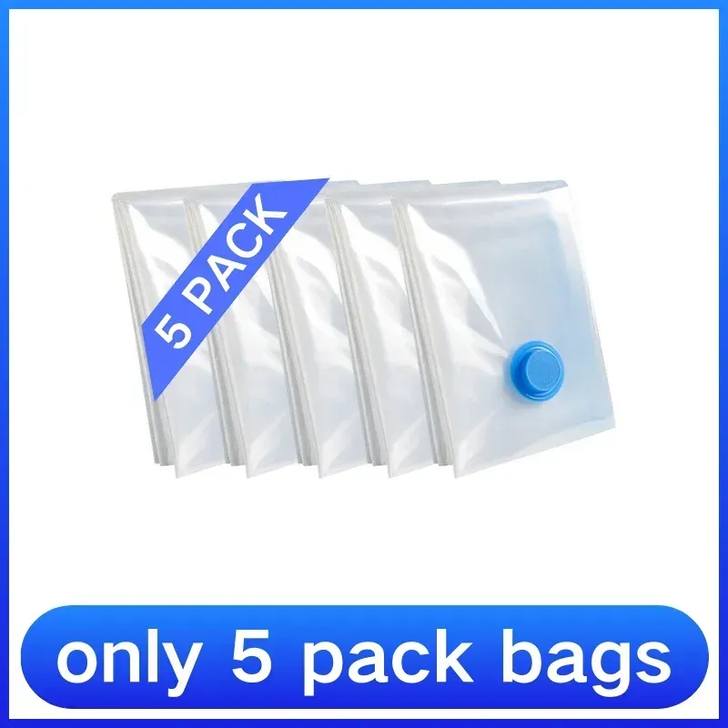 Sacs de rangement sous vide pour vêtements, literie et couvertures, organisateur de garde-robe 8