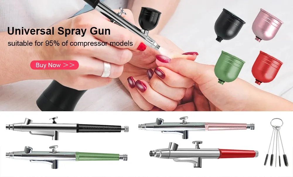Aérographe portable avec compresseur pour nail art