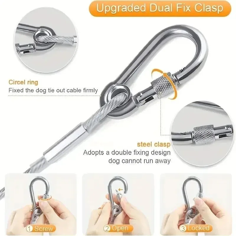 Corde à linge polyvalente en acier inoxydable pour le camping en plein air