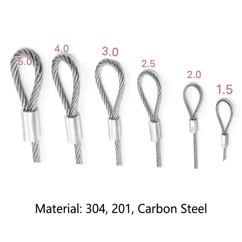 Corde à linge en acier inoxydable, finitions et crochet