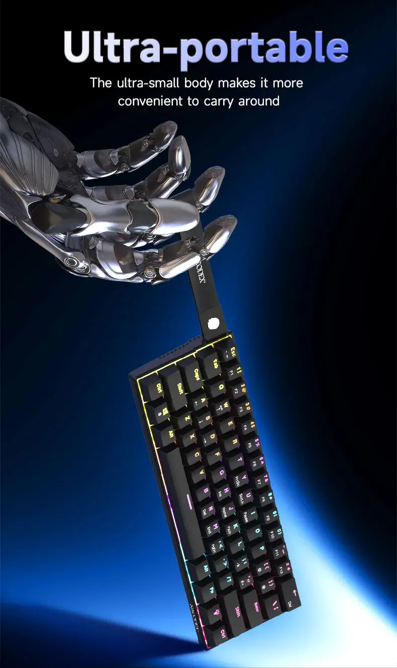 Clavier de jeu AJAZZ NK61 finitions