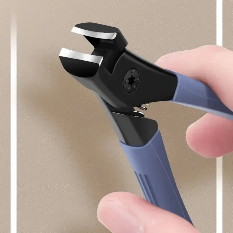 Coupe-ongles anti-éclaboussures grande taille pour ongles épais et durs, usage domestique pour les orteils 4
