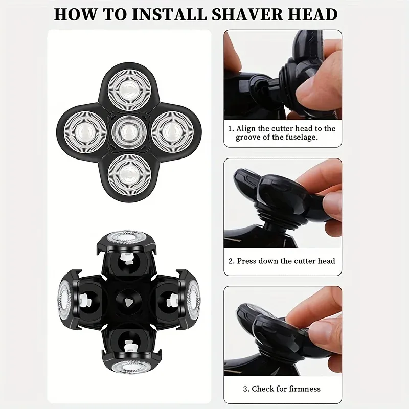 Détail de la tête de rasoir de remplacement
