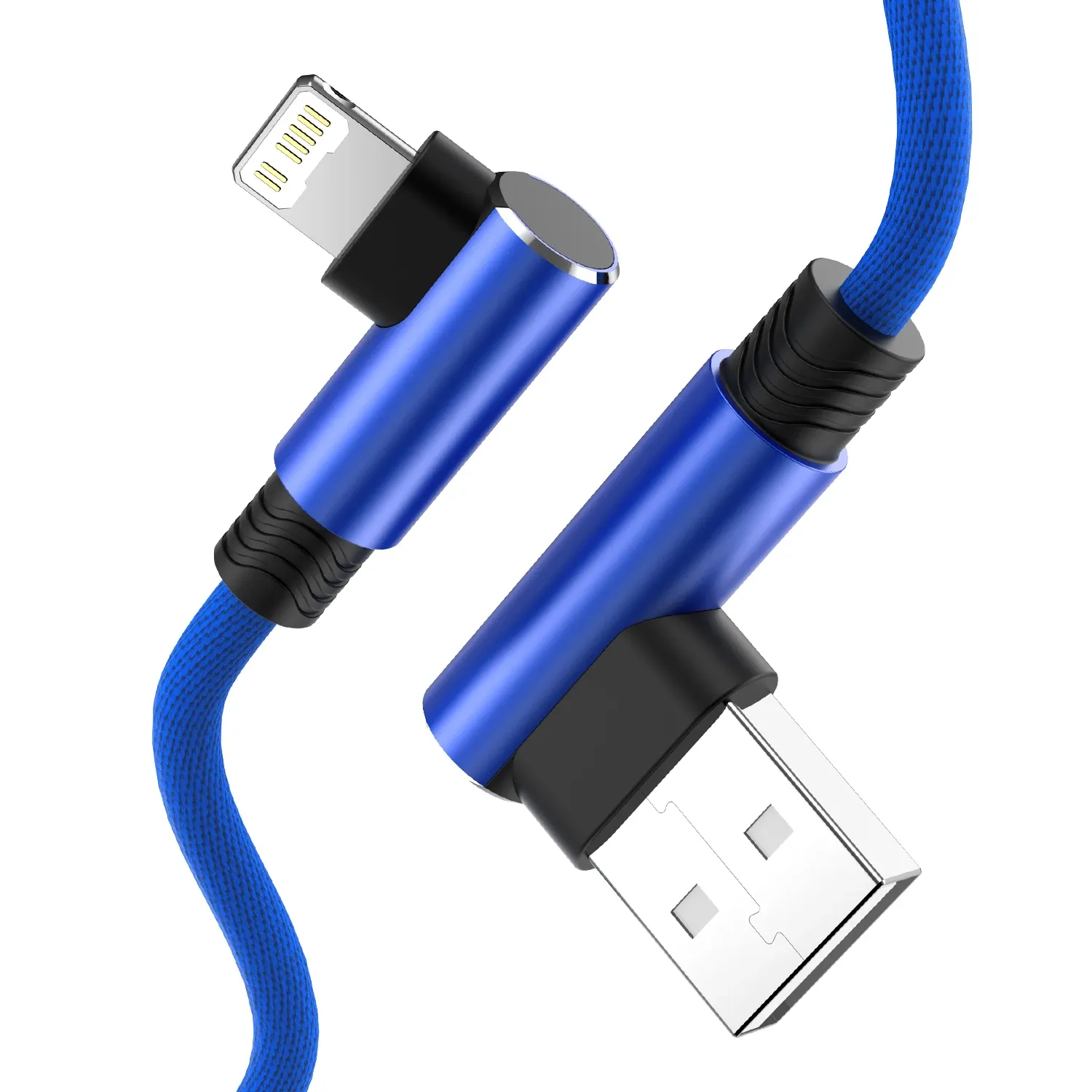 Câble USB coudé à 90° pour iPhone et iPad, longueur standard 9