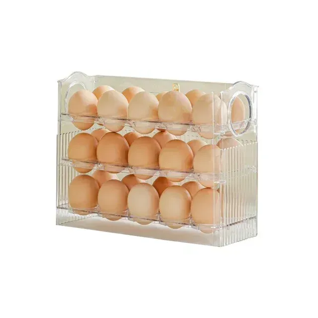 Support à œufs pour réfrigérateur, bac de rangement organisateur de cuisine 7