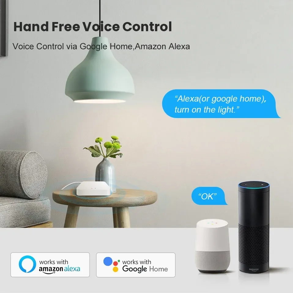 Tuya Smart Life – Passerelle multimode, domotique intelligente, hub ZigBee, pont WiFi, Bluetooth, maillage, commande vocale compatible Alexa et Google 3