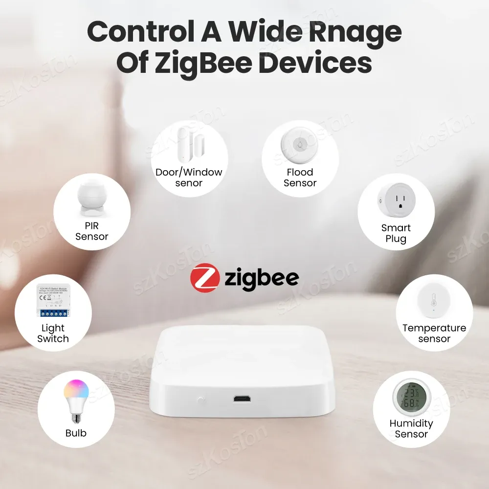 Tuya Smart Life – Passerelle multimode, domotique intelligente, hub ZigBee, pont WiFi, Bluetooth, maillage, commande vocale compatible Alexa et Google 2