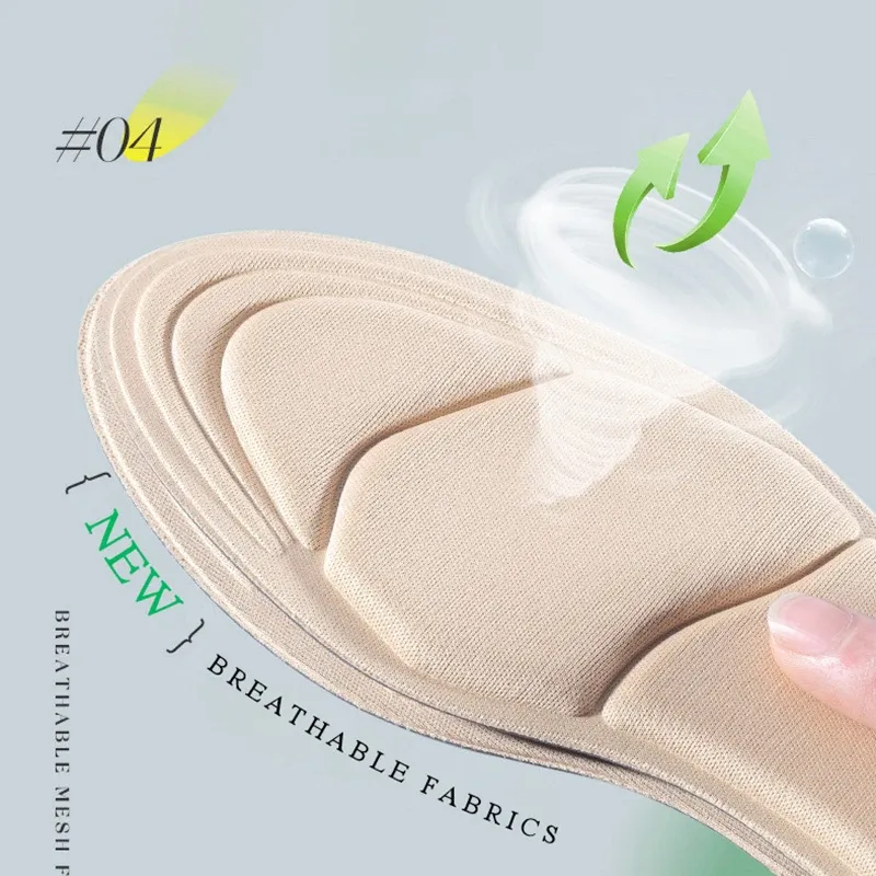 Semelles intérieures en mousse à mémoire de forme pour femmes : antidérapantes, découpables et avec protection du talon pour chaussures à talons hauts 3