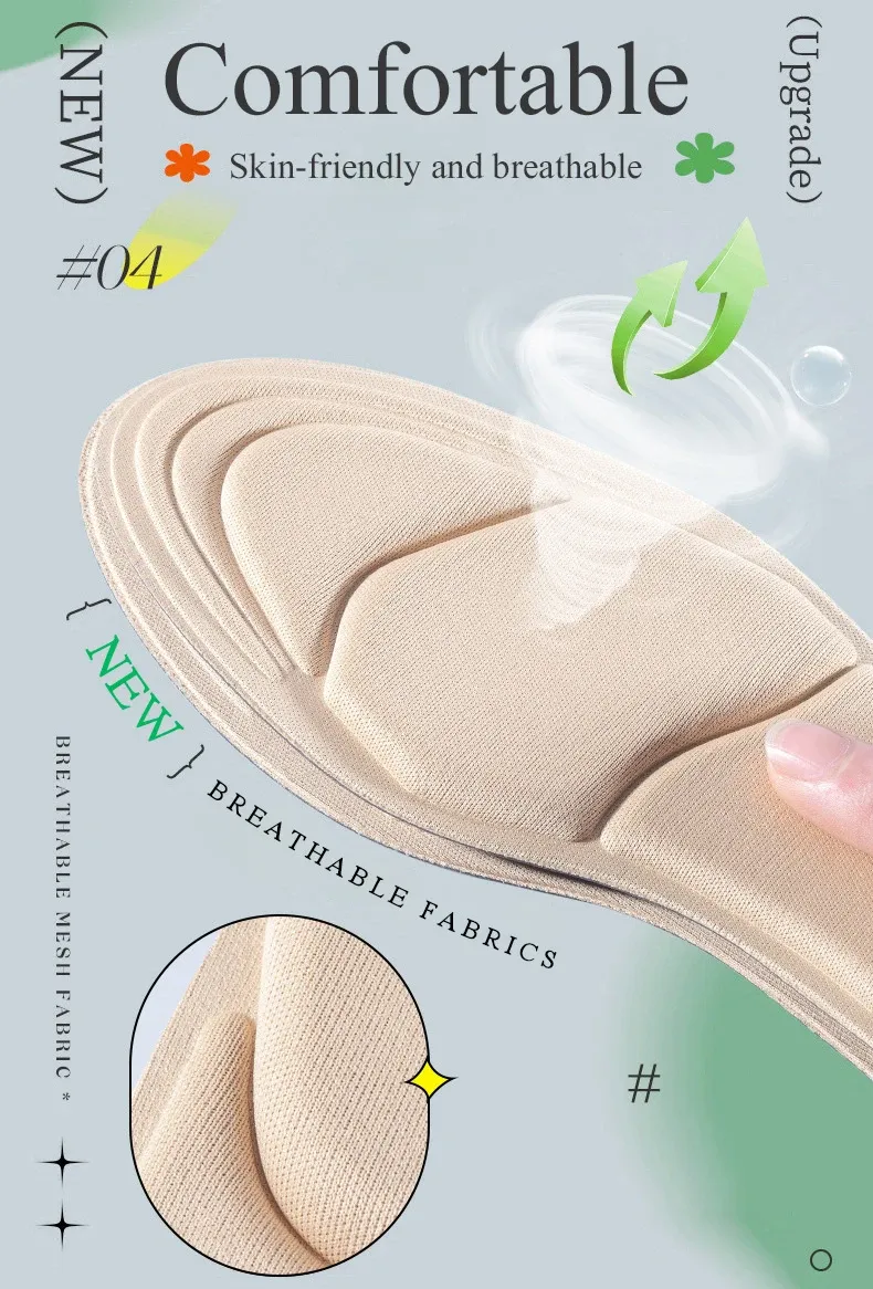 Semelle intérieure antidérapante, détail de la surface